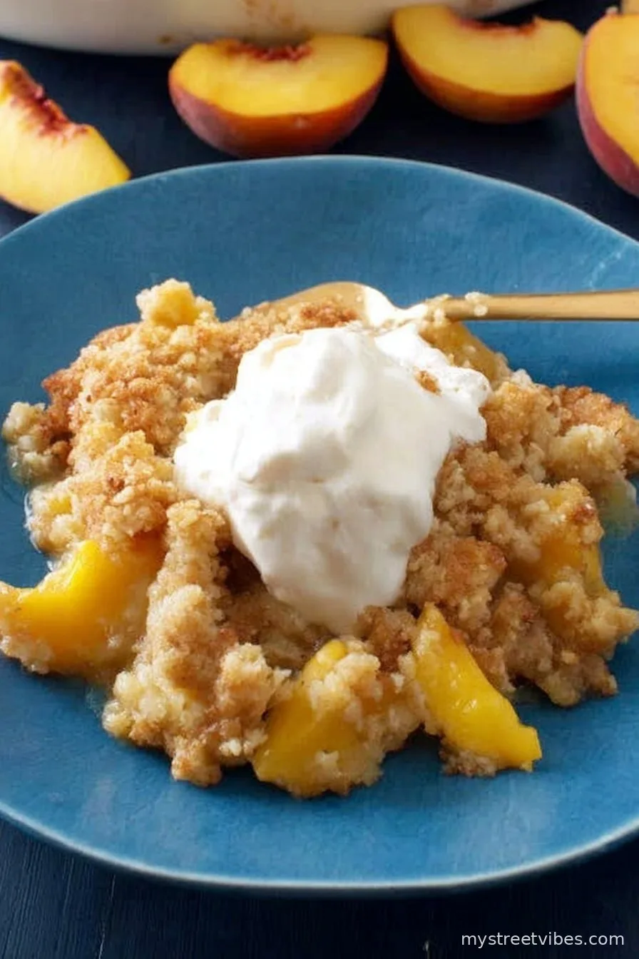 Easy Peach Cobbler