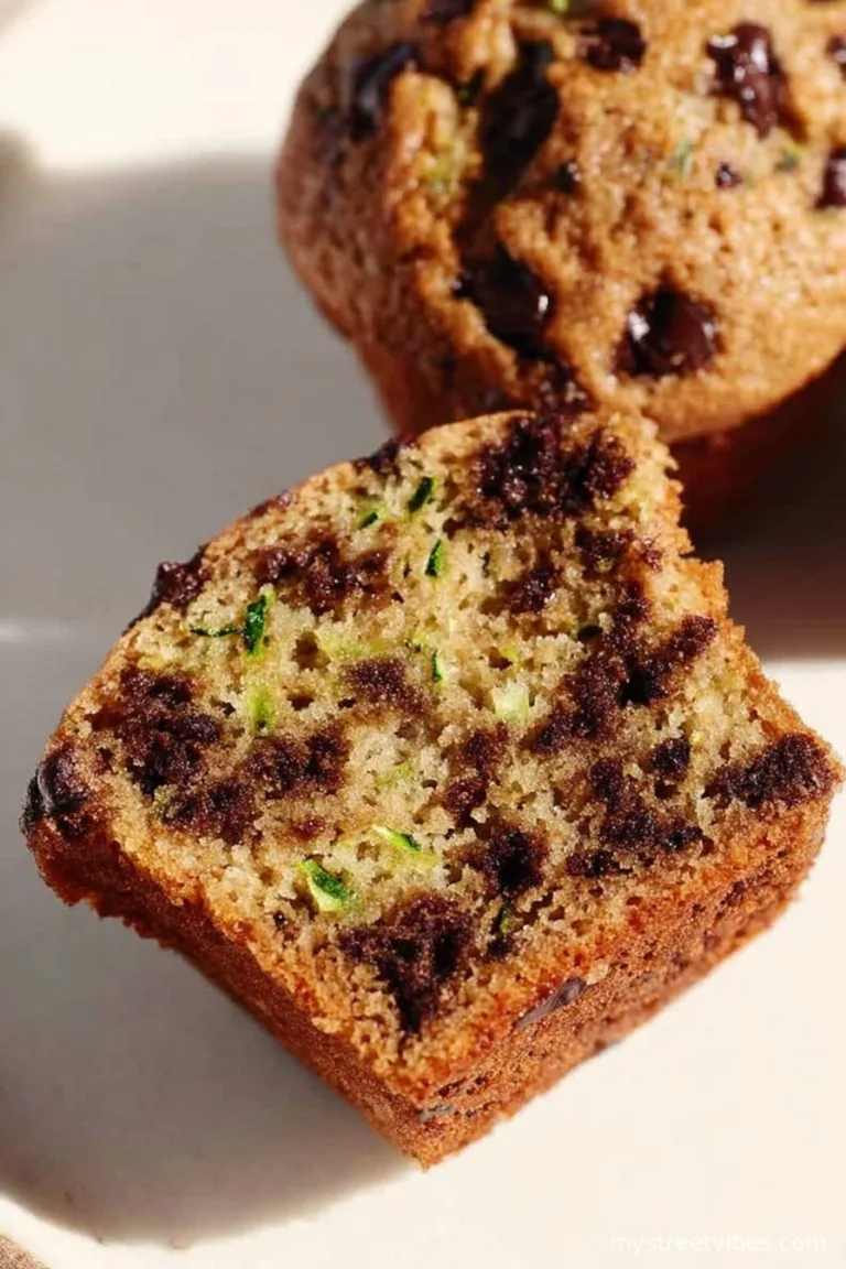 Easy Zucchini Muffins with Chocolate Chips