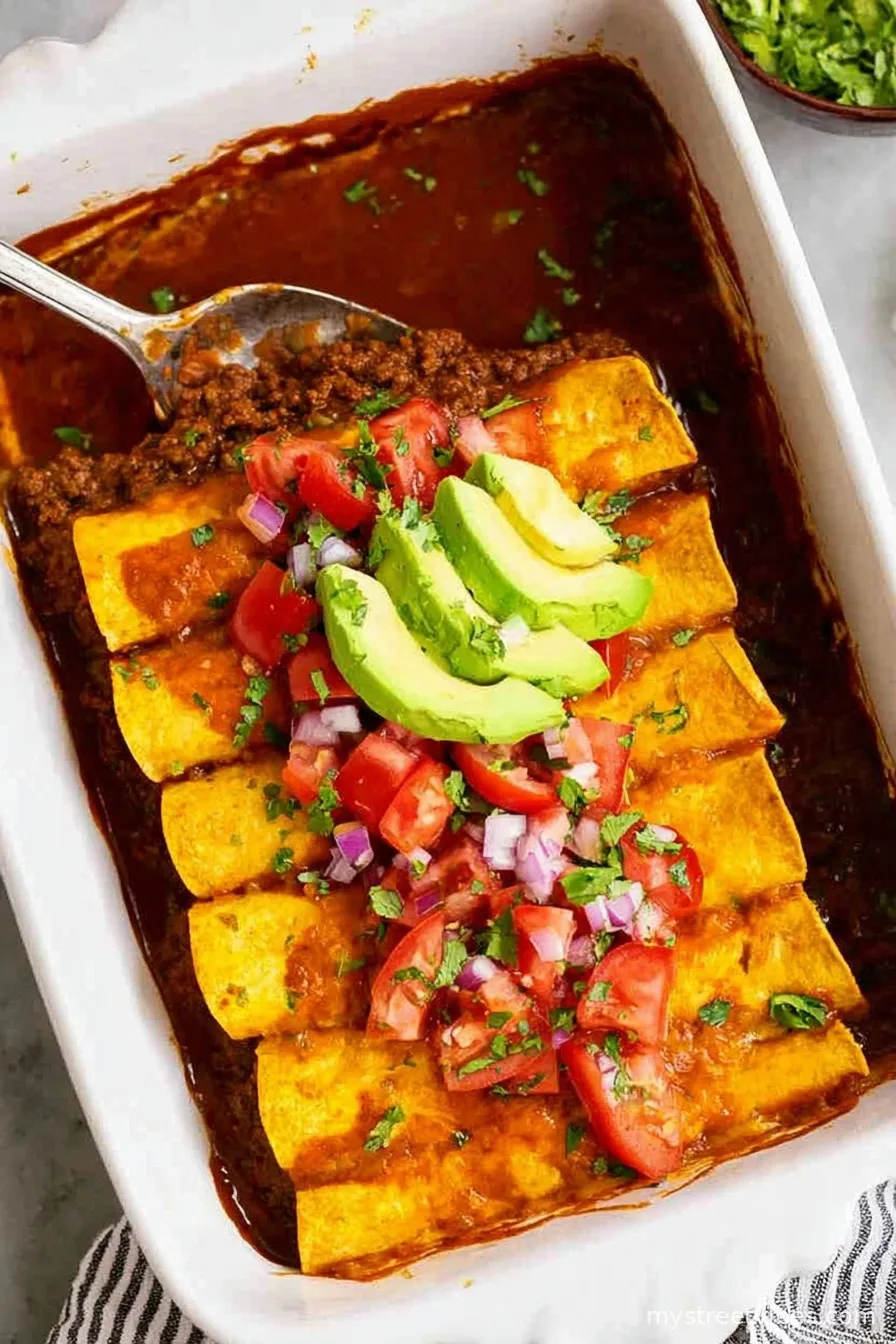 Ground Beef Enchiladas