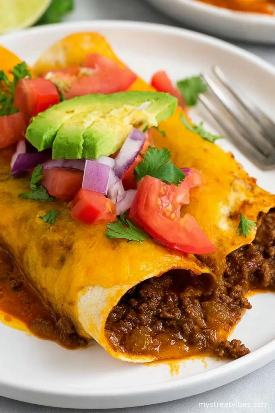 Ground Beef Enchiladas