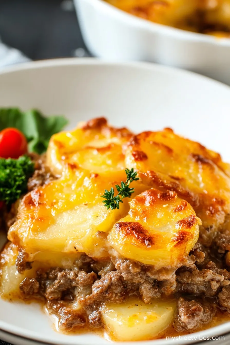 Hamburger & Potato Casserole