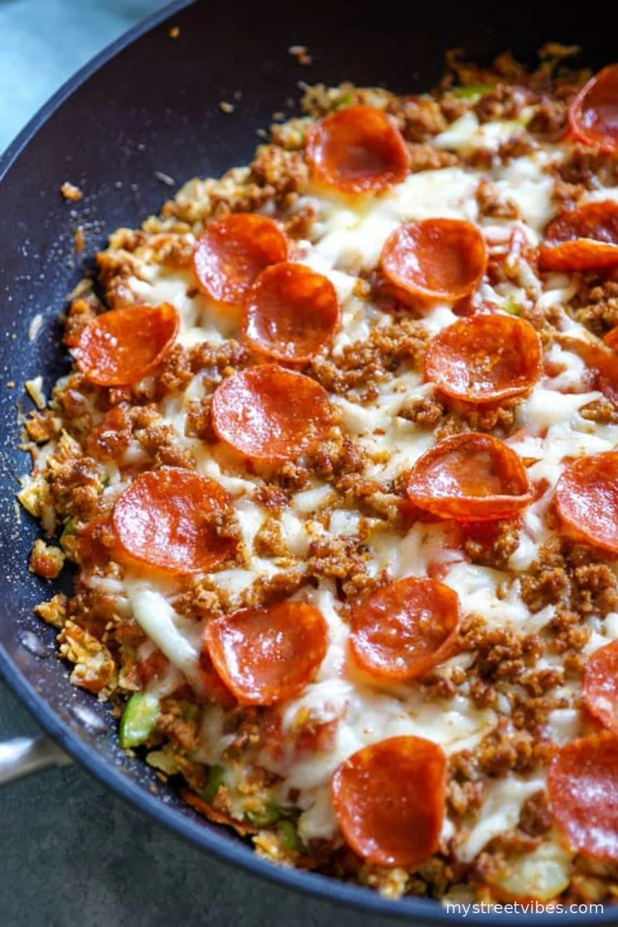 Keto Pizza Skillet