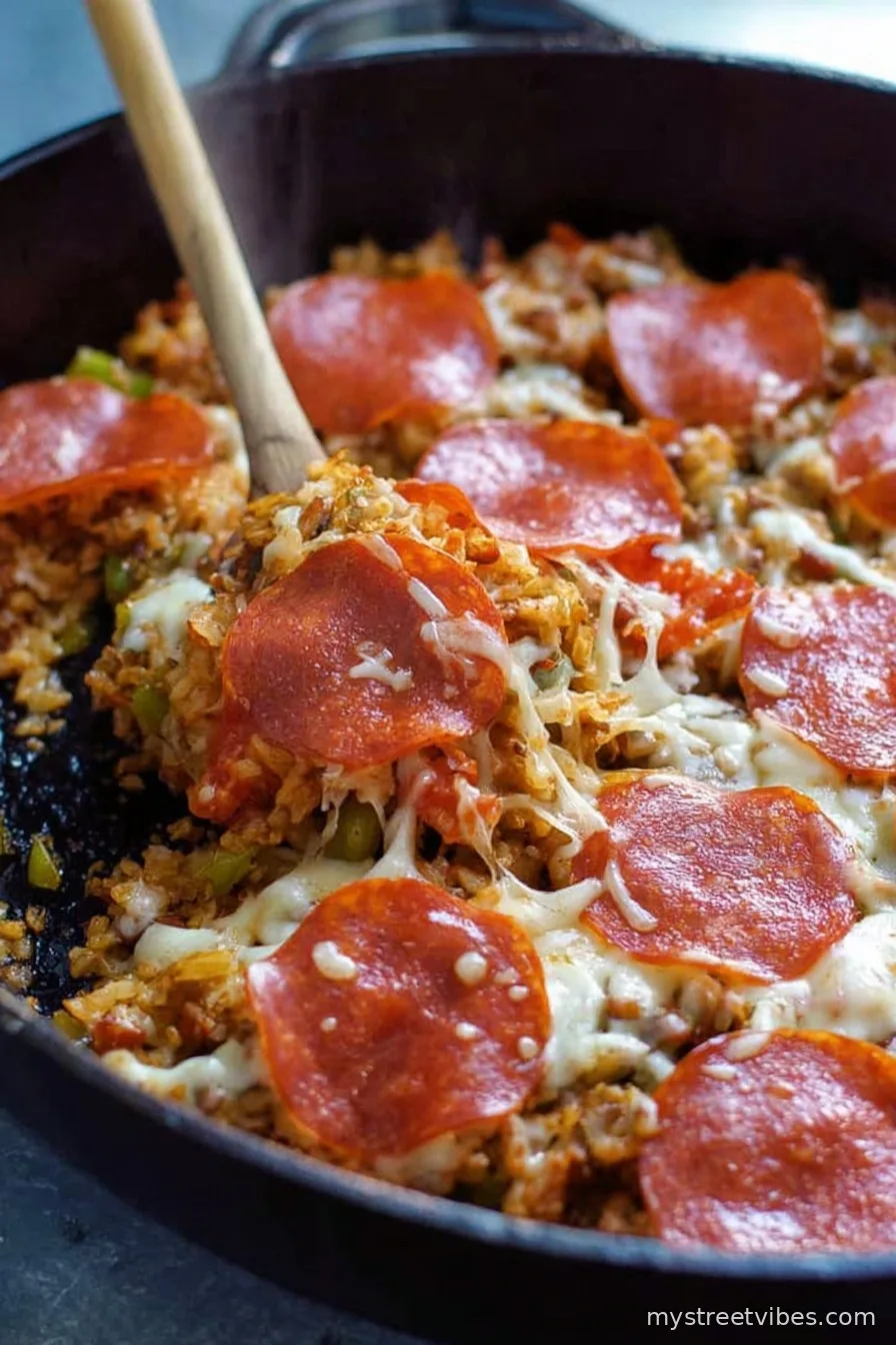 Keto Pizza Skillet