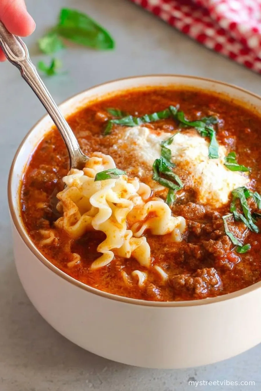 Lasagna Soup