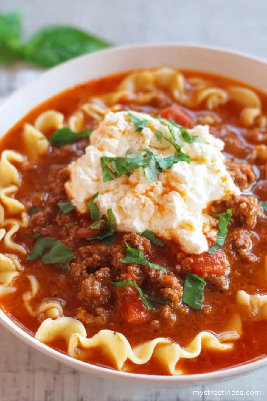 Lasagna Soup