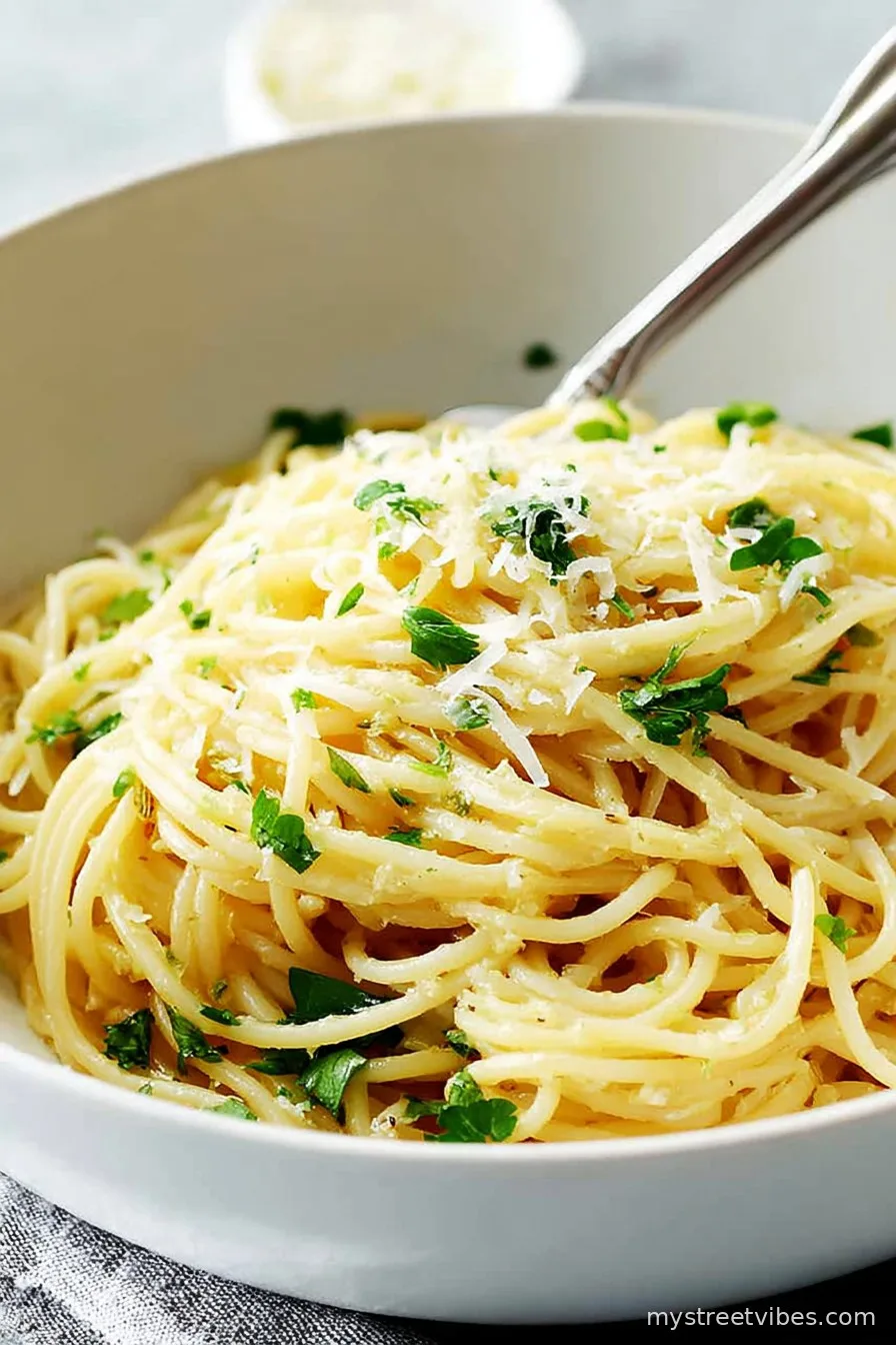 Lemon Garlic Pasta