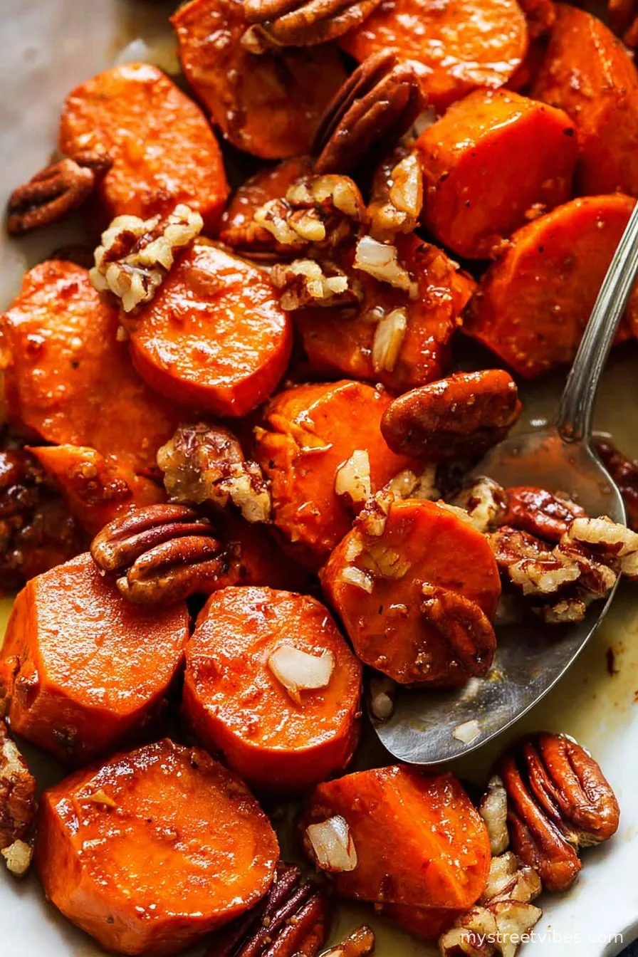 Maple-Pecan Roasted Sweet Potatoes