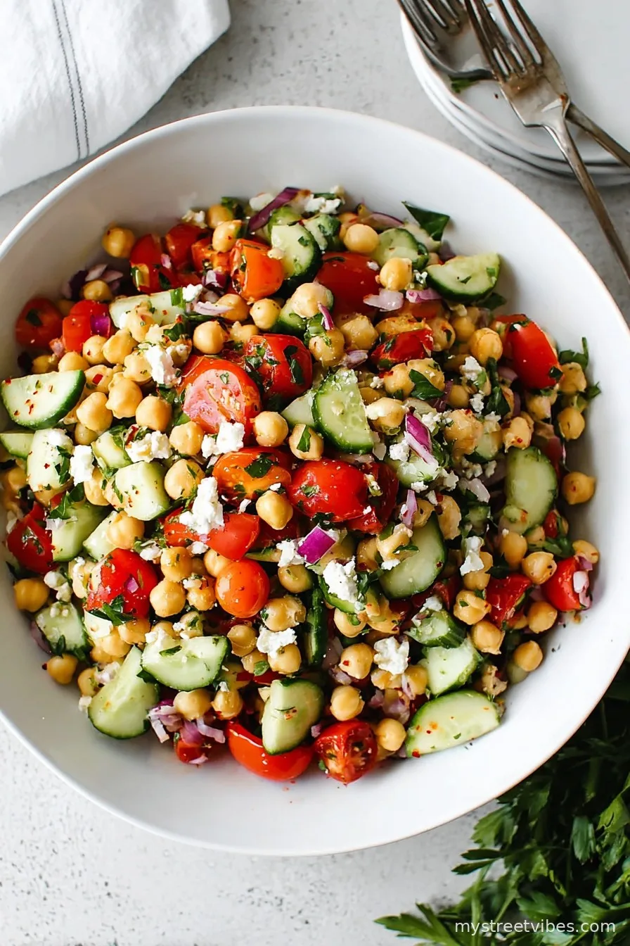 Mediterranean Chickpea Salad