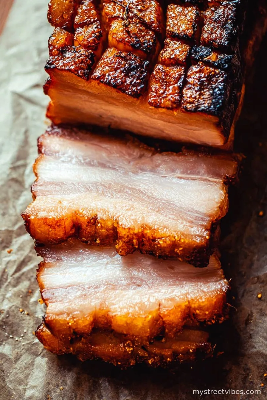 Oven Roasted Crispy Pork Belly