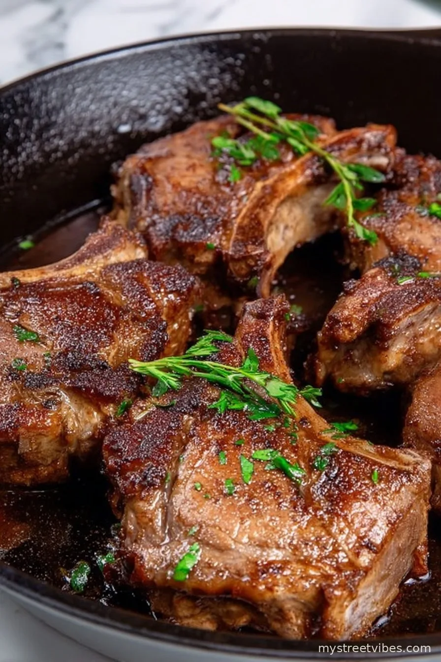 Pan-seared Lamb Chops - Tender and Juicy