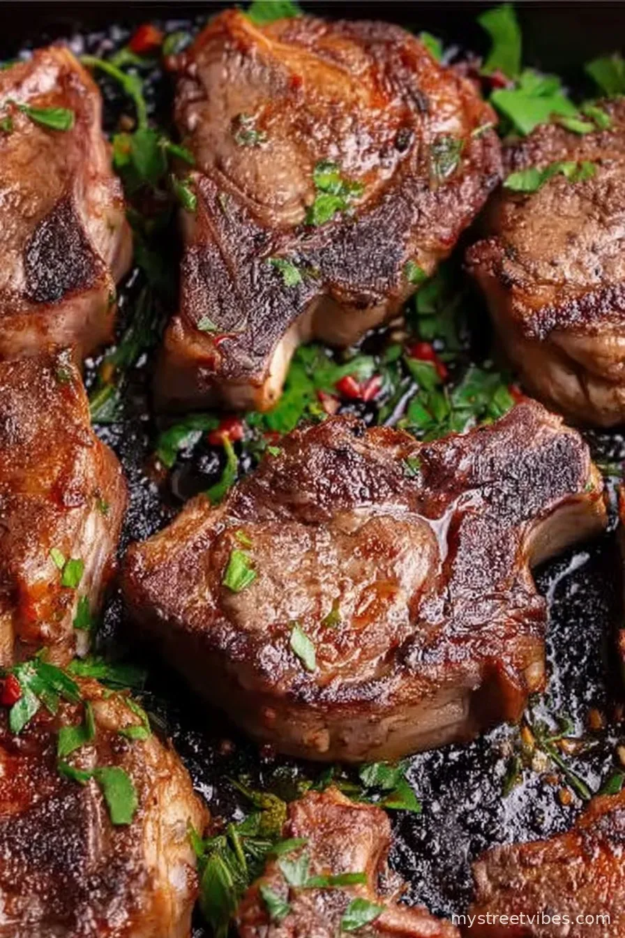 Pan-seared Lamb Chops - Tender and Juicy
