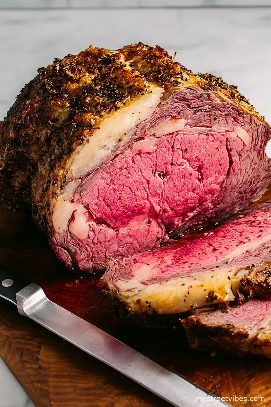 Prime Rib (Garlic Herb Crust)
