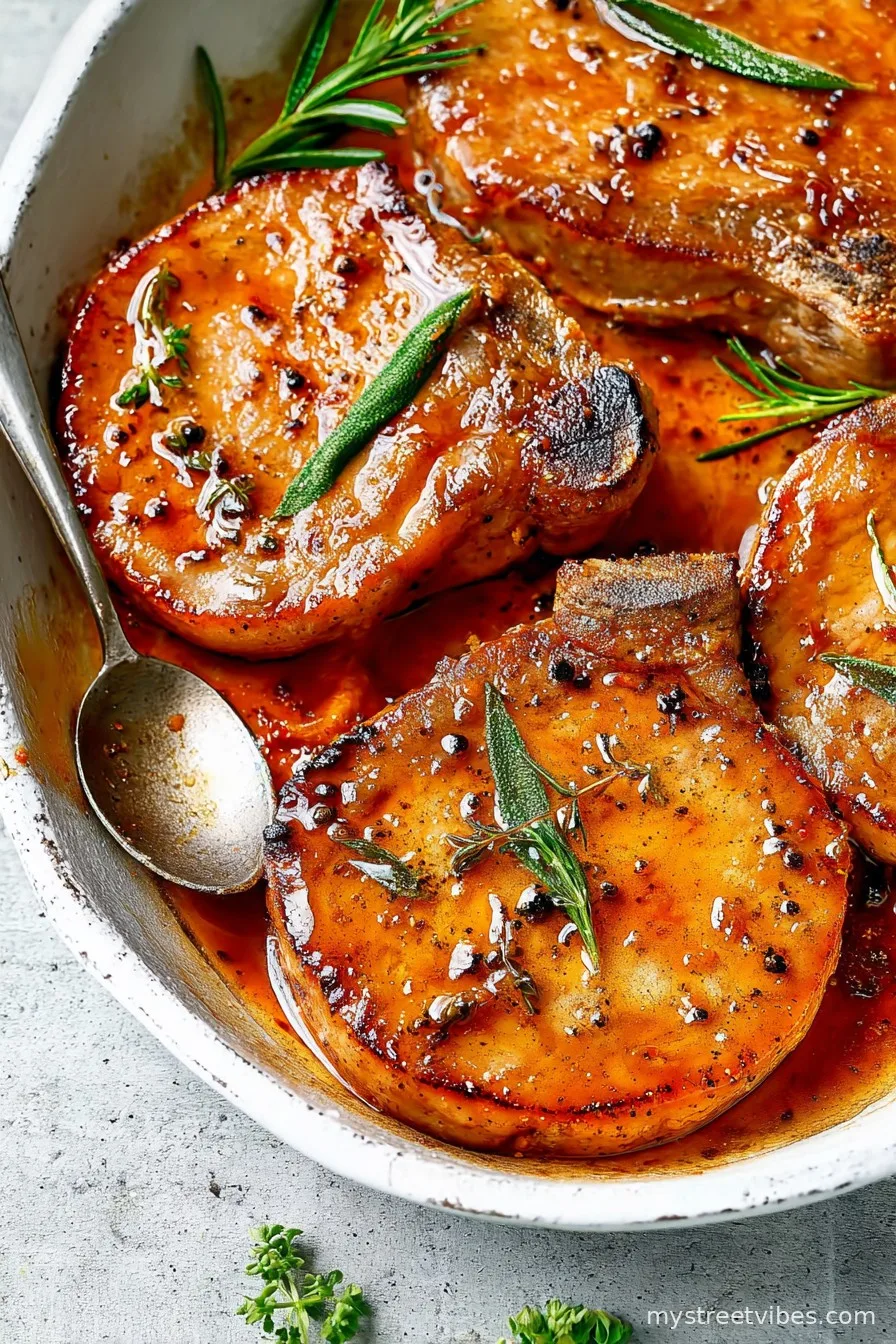 4-Ingredient Oven Baked Pork Chops