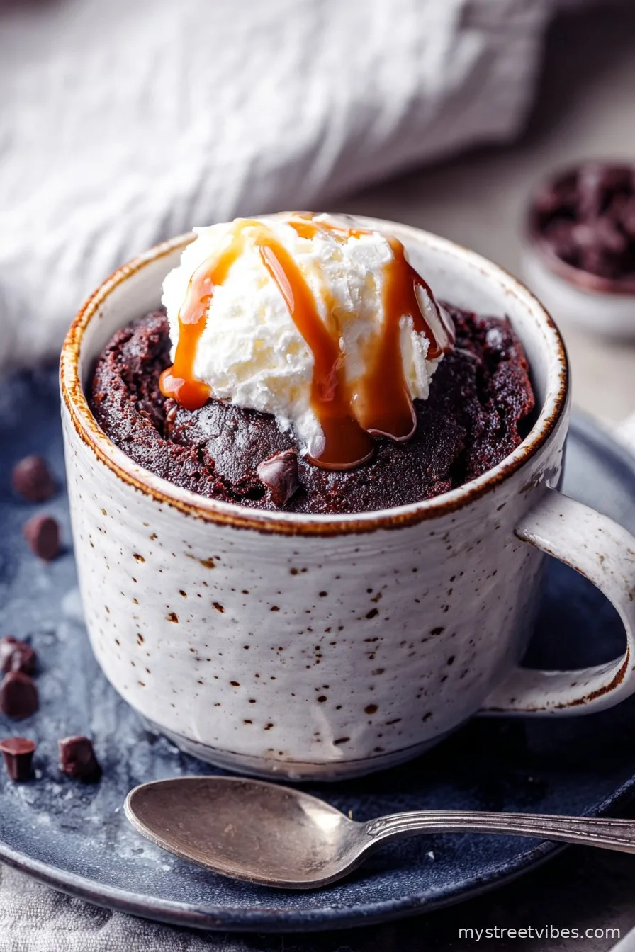 Air fryer Chocolate Mug Cake
