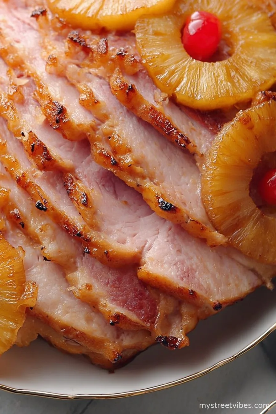 Baked Ham with Pineapple