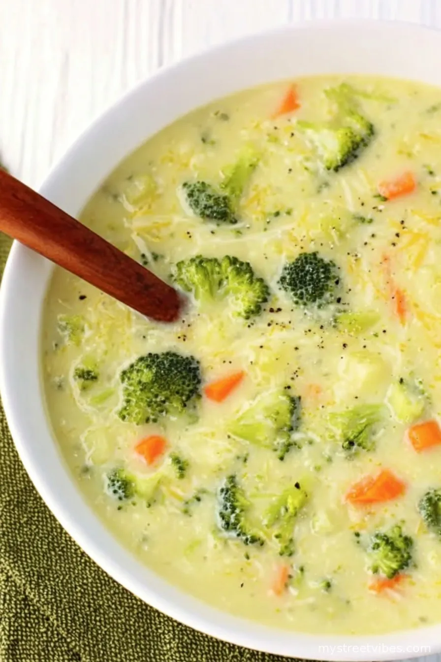 Broccoli, Cauliflower and Cheese Soup