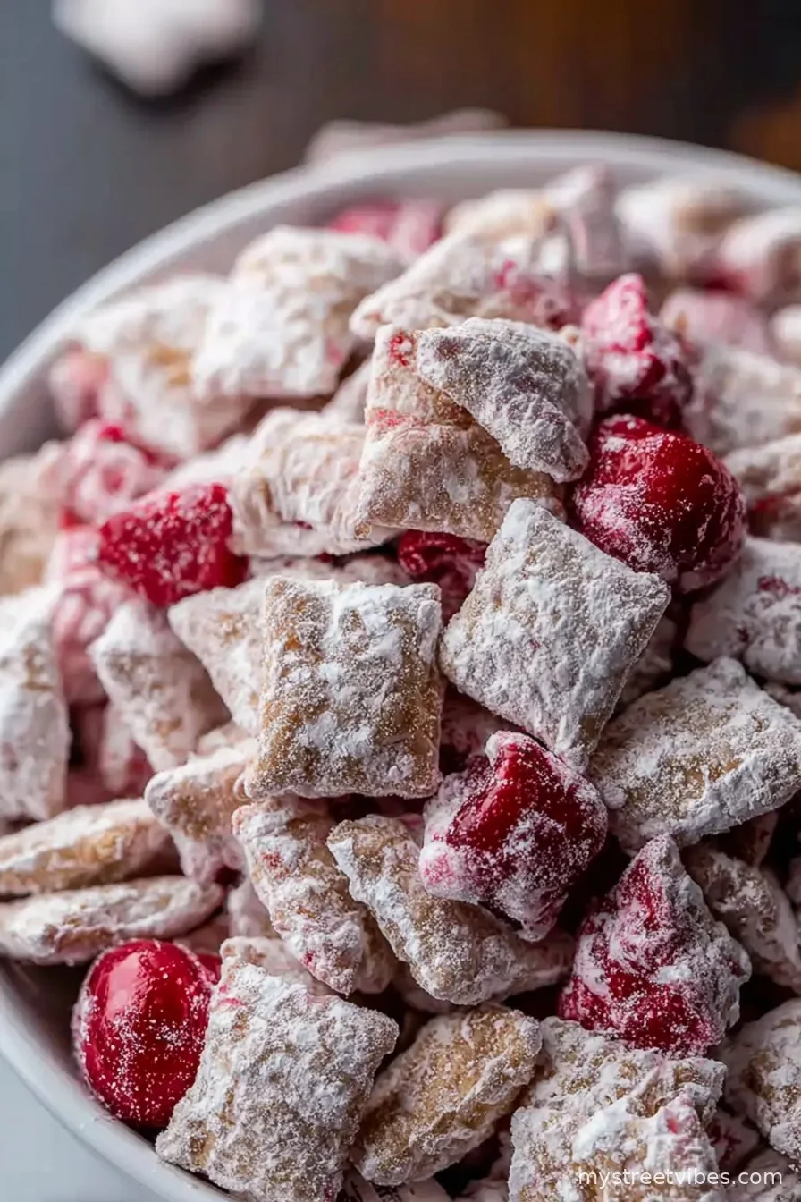 Cherry Cheesecake Puppy Chow Recipe