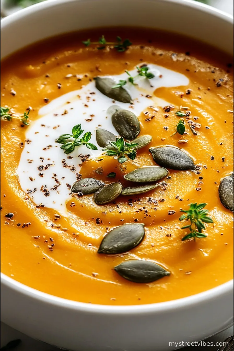 Cozy, Creamy Roasted Butternut Squash Soup Recipe