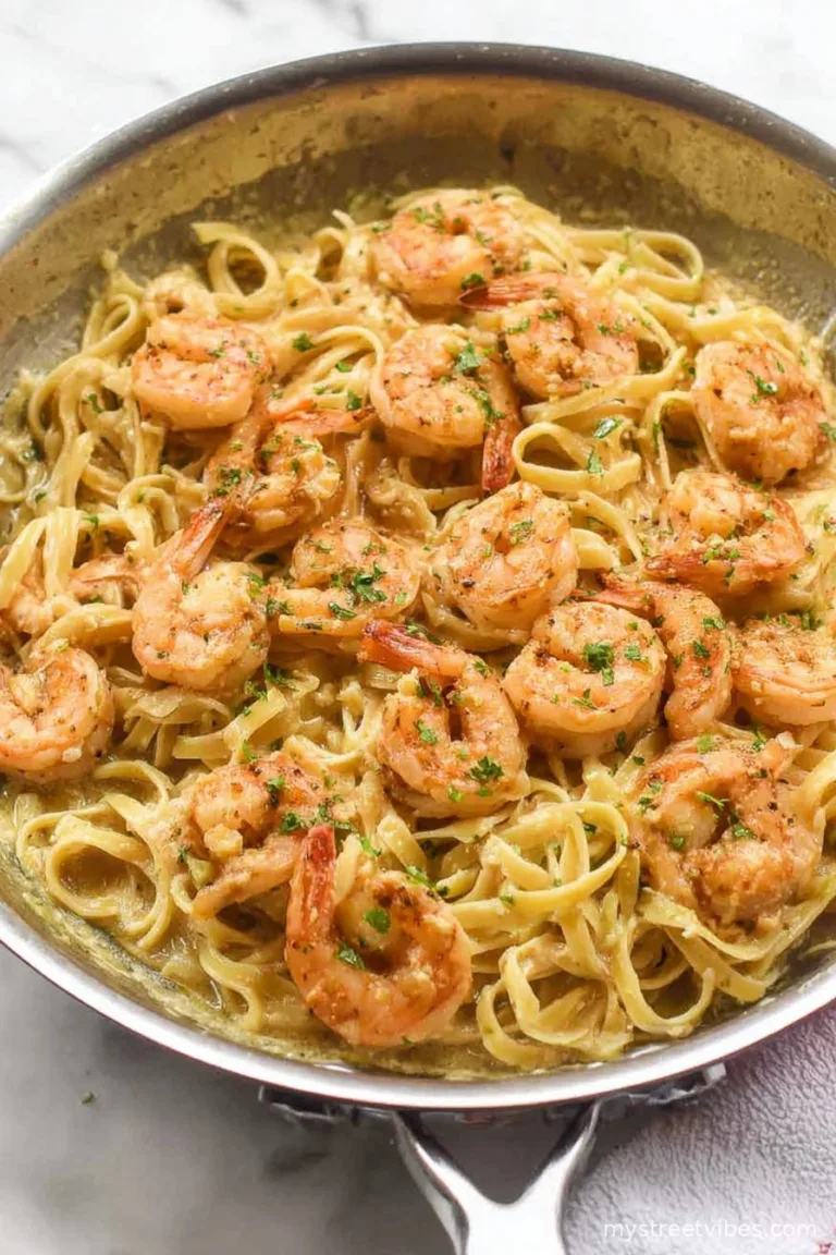 Creamy Garlic Shrimp Pasta