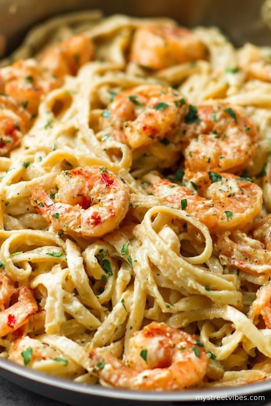 Creamy Garlic Shrimp Pasta
