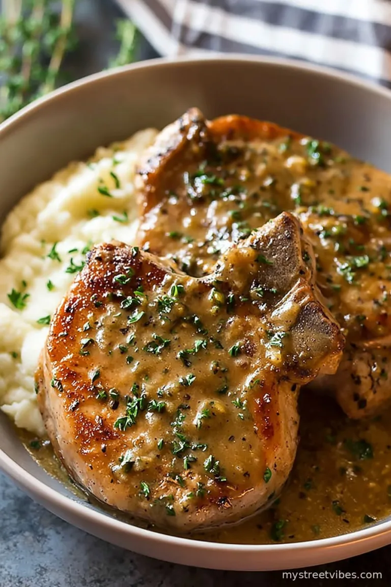 Creamy Ransh Slow Cooker Pork Chops