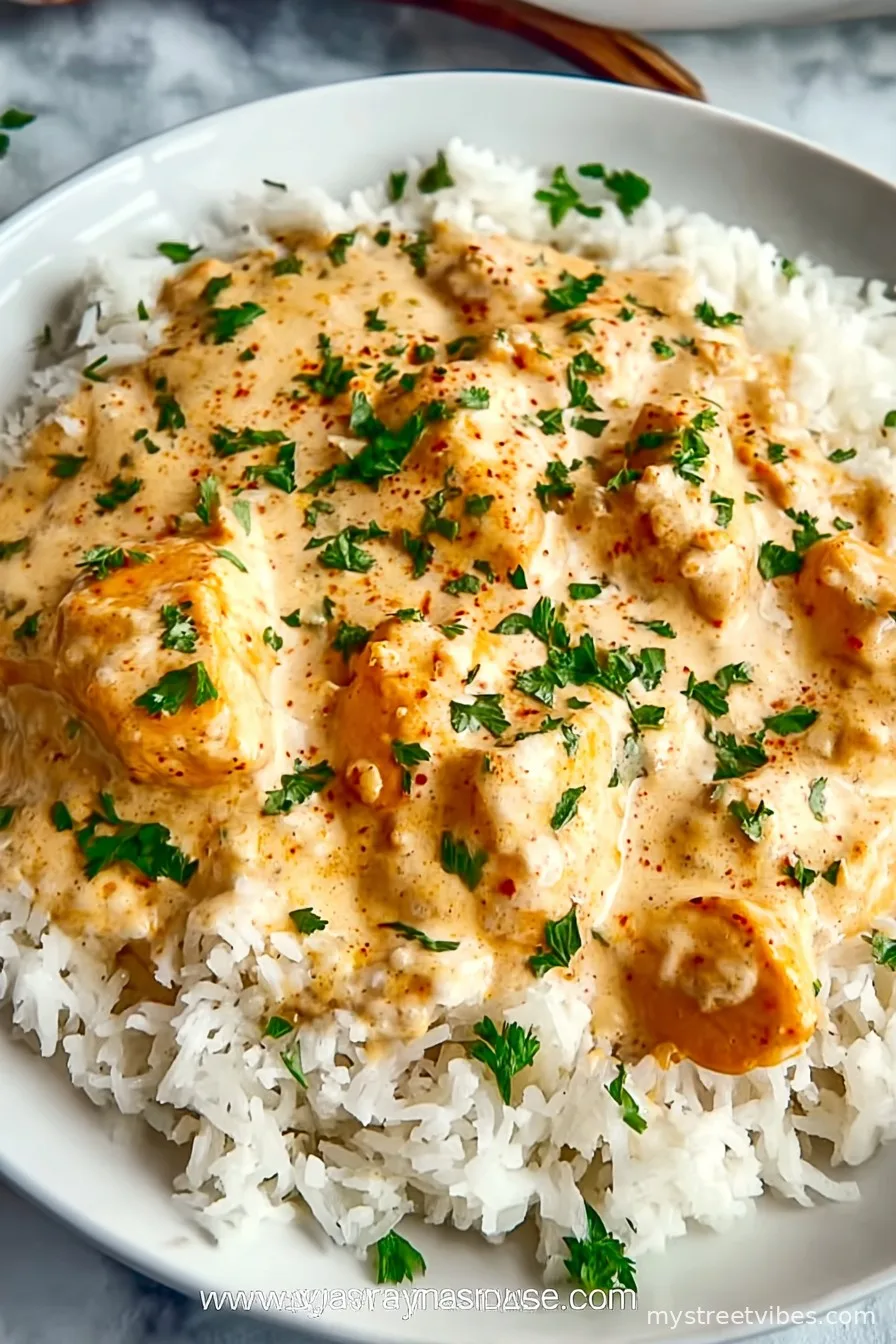 Creamy Smothered Chicken and Rice