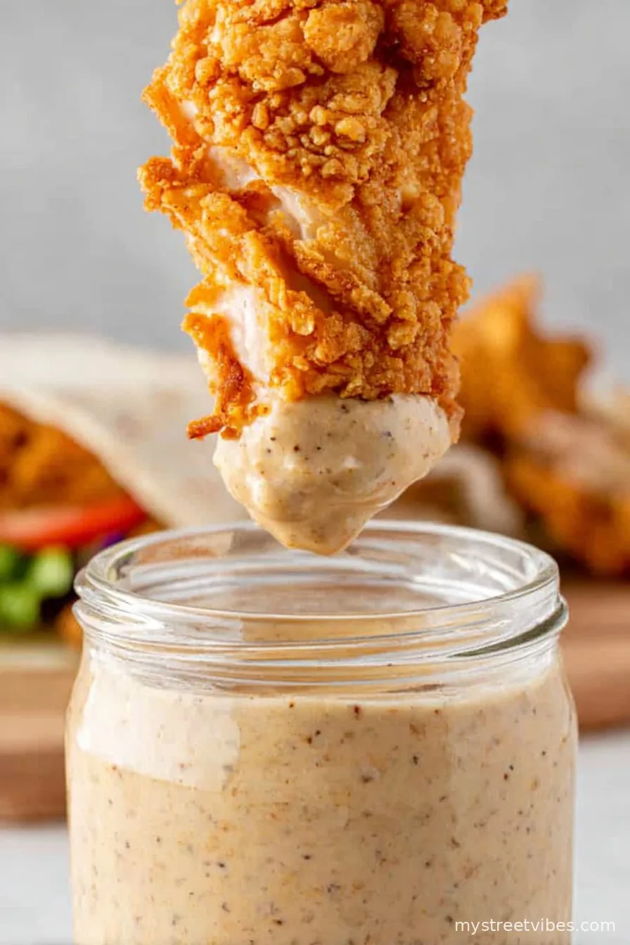 Crispy Chicken Wrap Sauce