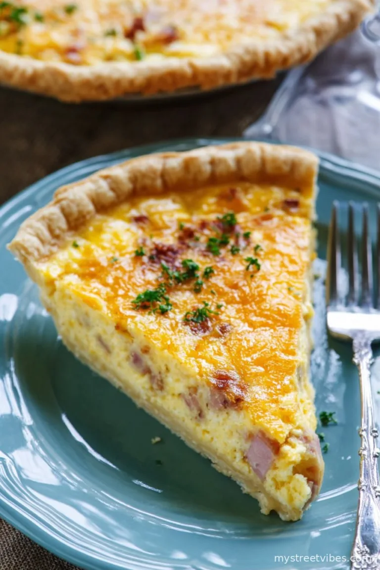 Easy Ham and Cheese Quiche