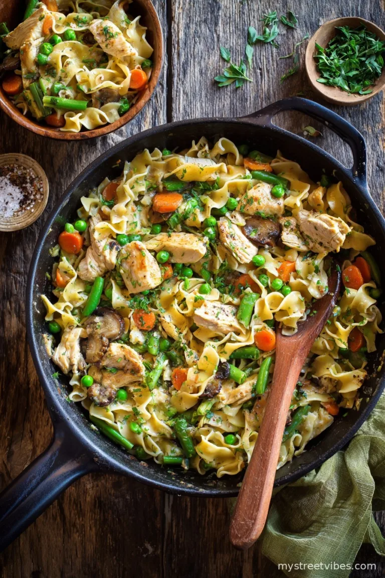 Easy One Pan Chicken Noodles Recipe