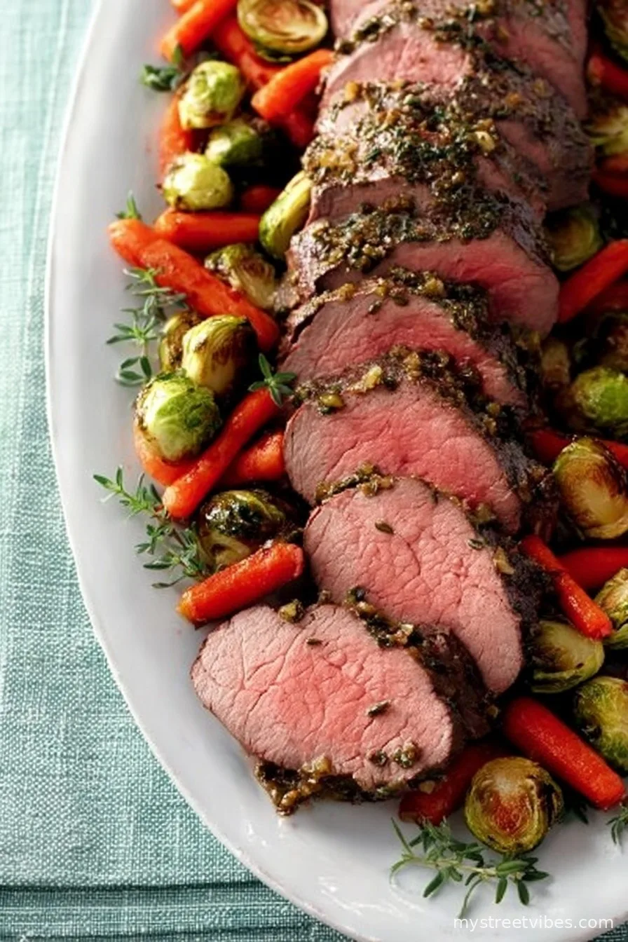 Garlic Herbed Beef Tenderloin