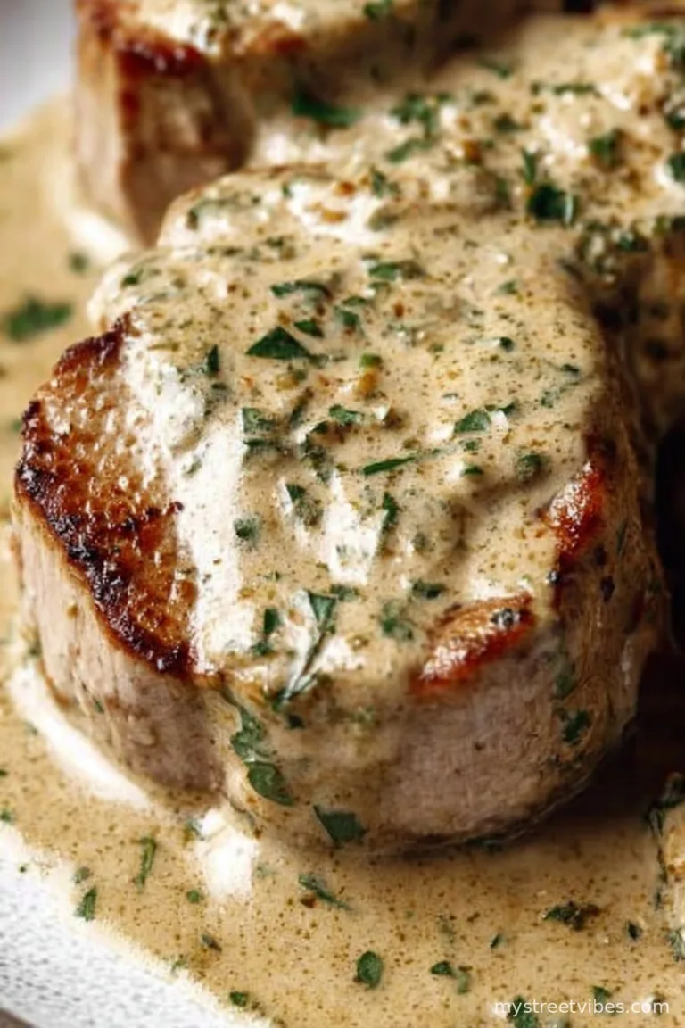 Herb Creamy Pork Tenderloin