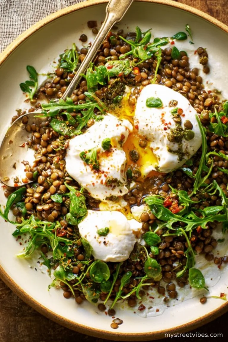 Herby Lentil & Burrata Salad