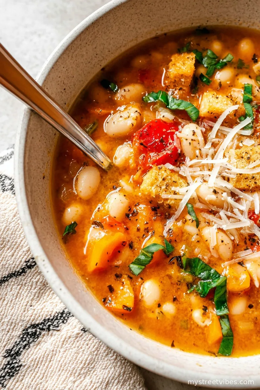 Instant Pot Garlic White Bean Soup