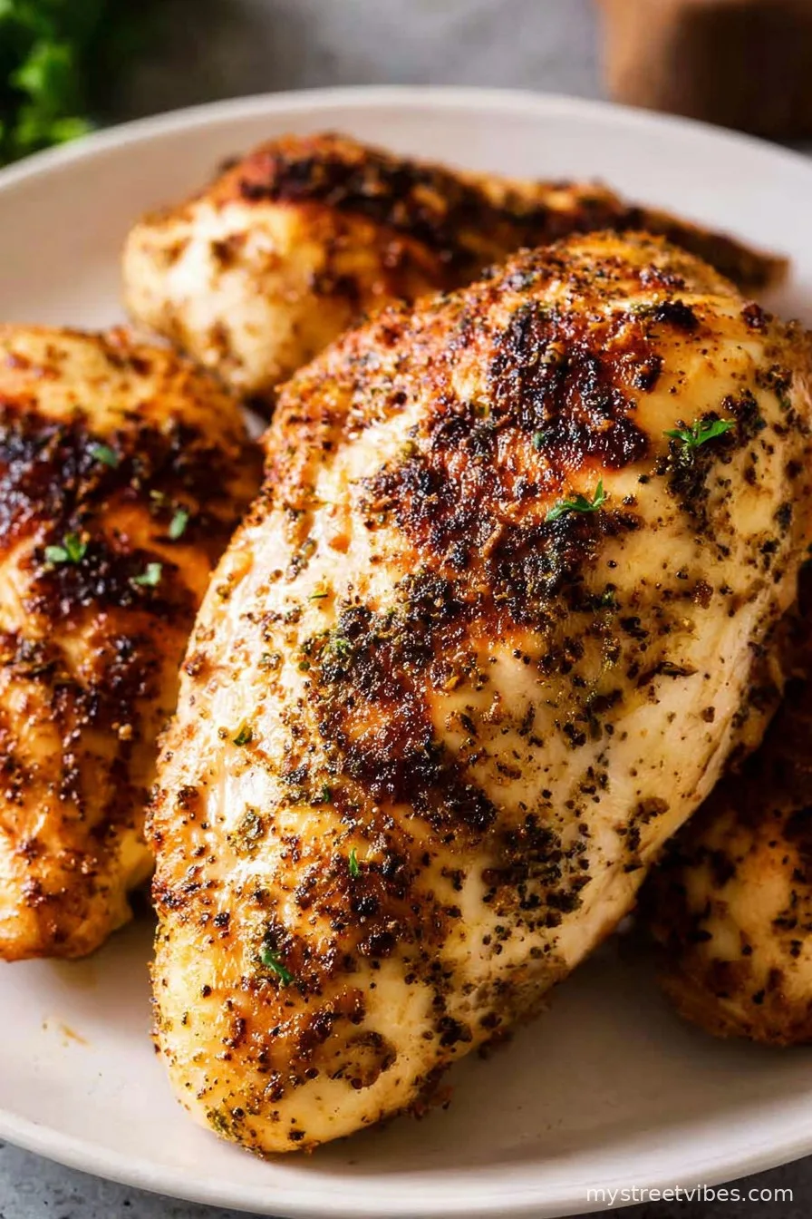 Juicy Air Fryer Chicken Breasts