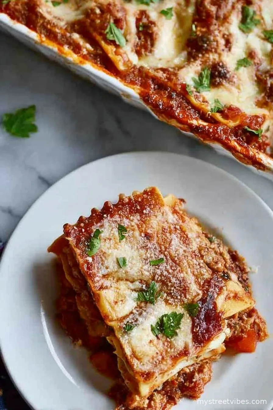 Lazy Baked Frozen Ravioli Lasagna