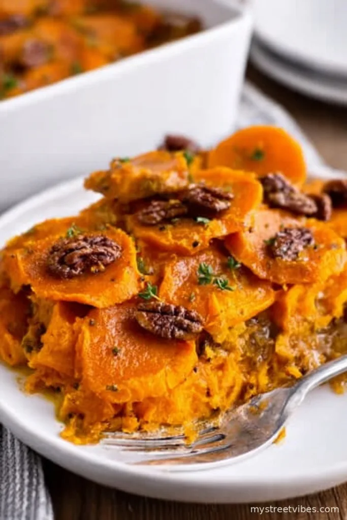Maple Scalloped Sweet Potatoes