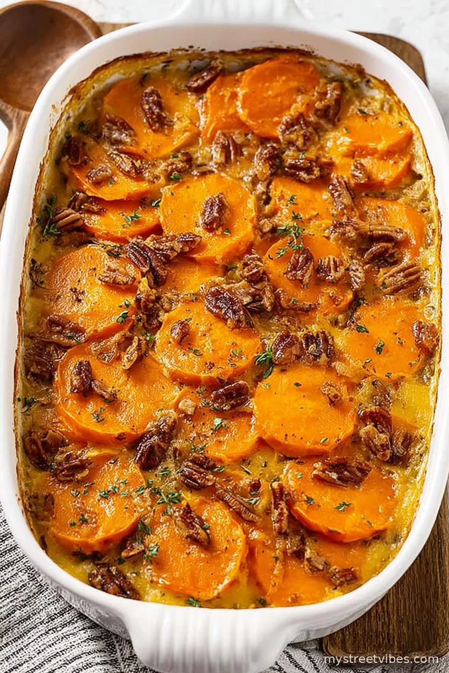 Maple Scalloped Sweet Potatoes