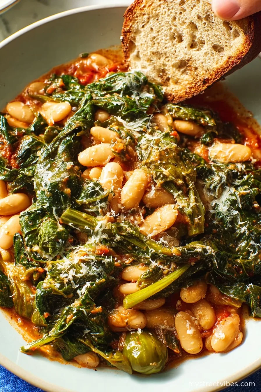Mediterranean White Beans & Greens