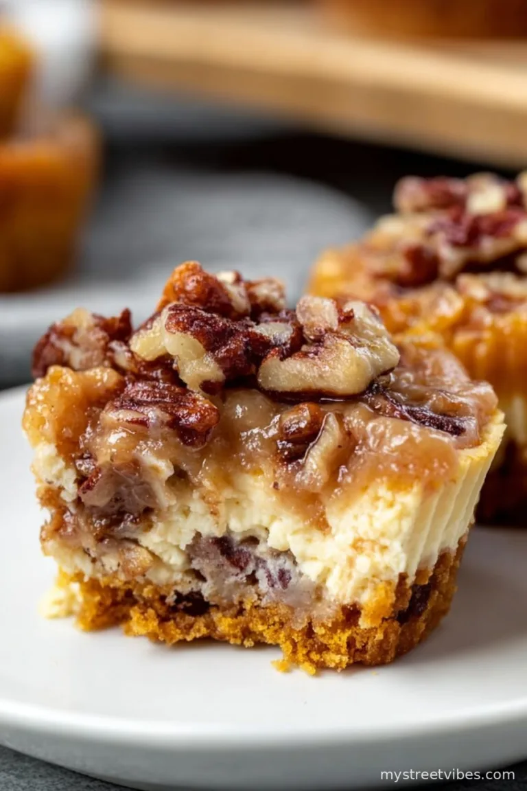 Mini Pecan Pie Cheesecakes