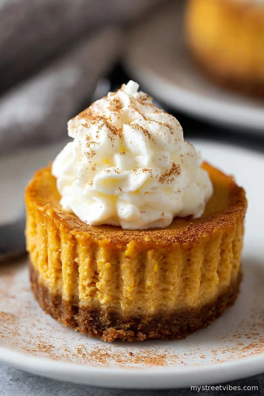 Mini Pumpkin Cheesecakes