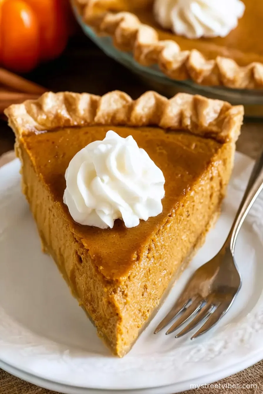 Pumpkin Pie Recipe