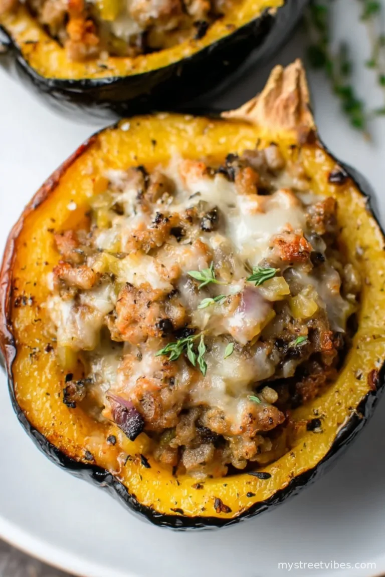 Stuffed Acorn Squash with Sausage