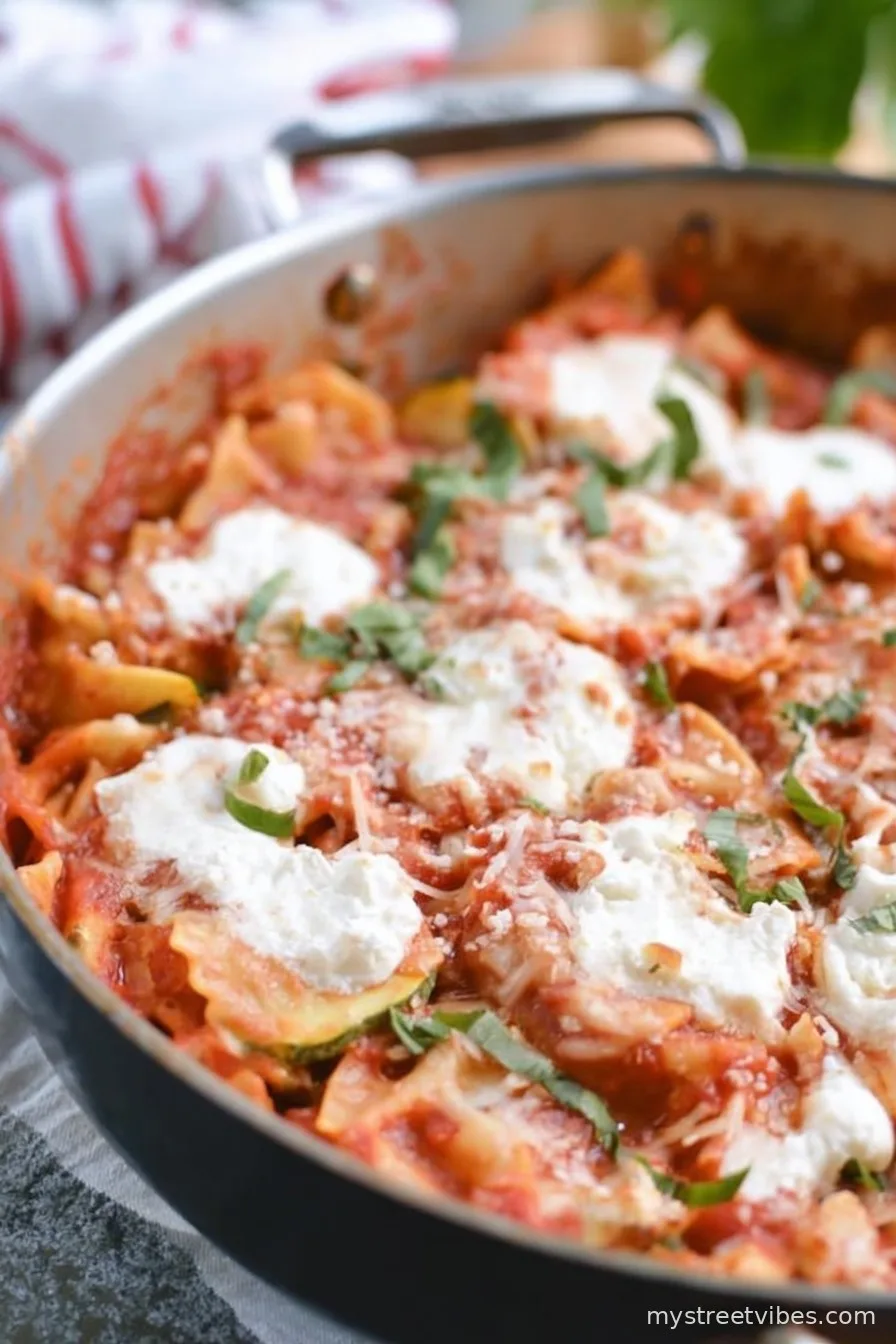 Summer Skillet Lasagna
