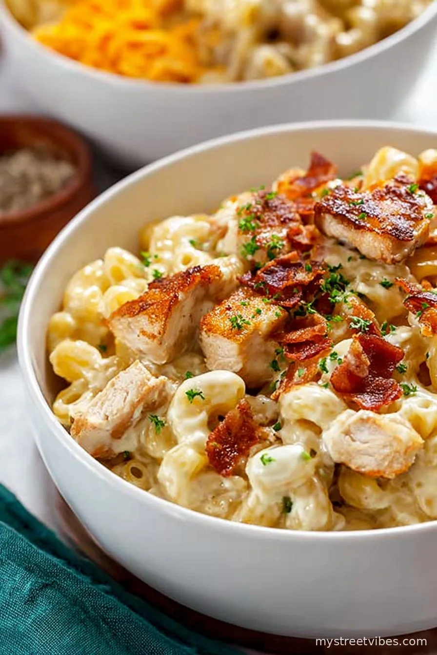 Chicken Ranch Macaroni and Cheese
