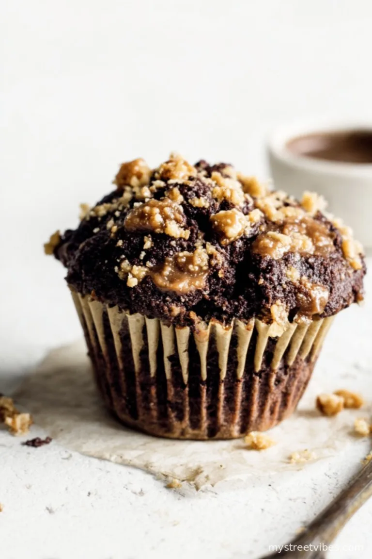 Chocolate Coffee Toffee Crunch Muffins