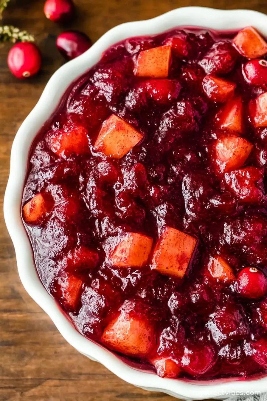 Cranberry Apple Chutney