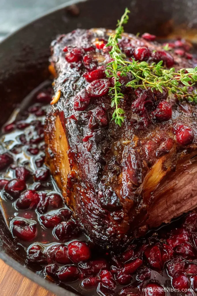 Cranberry Balsamic Roast Beef