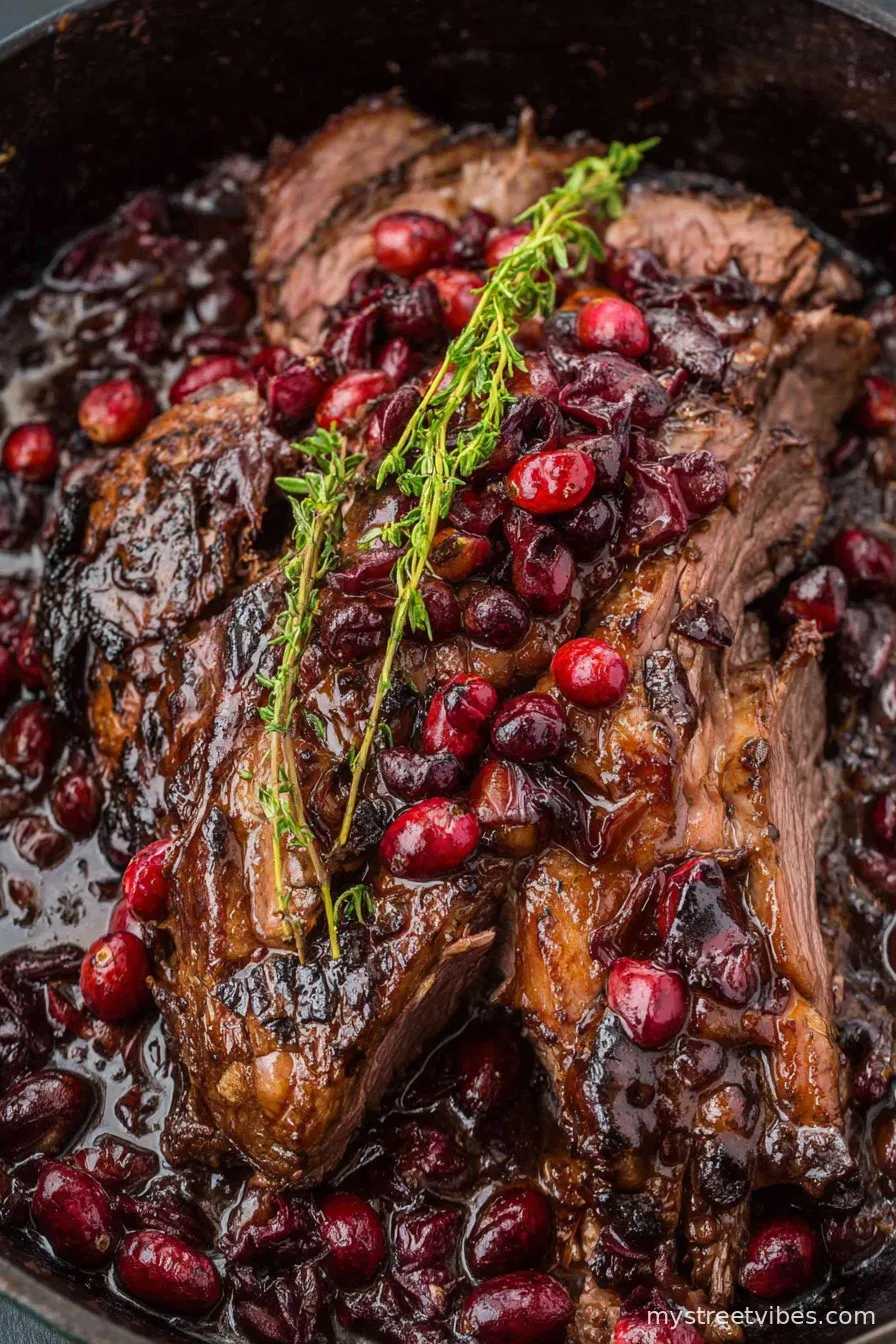 Cranberry Balsamic Roast Beef