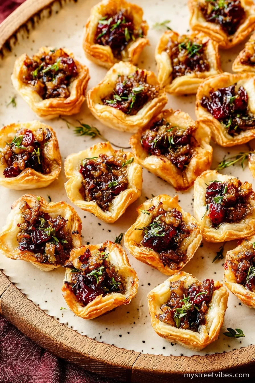 Cranberry Brie Bites