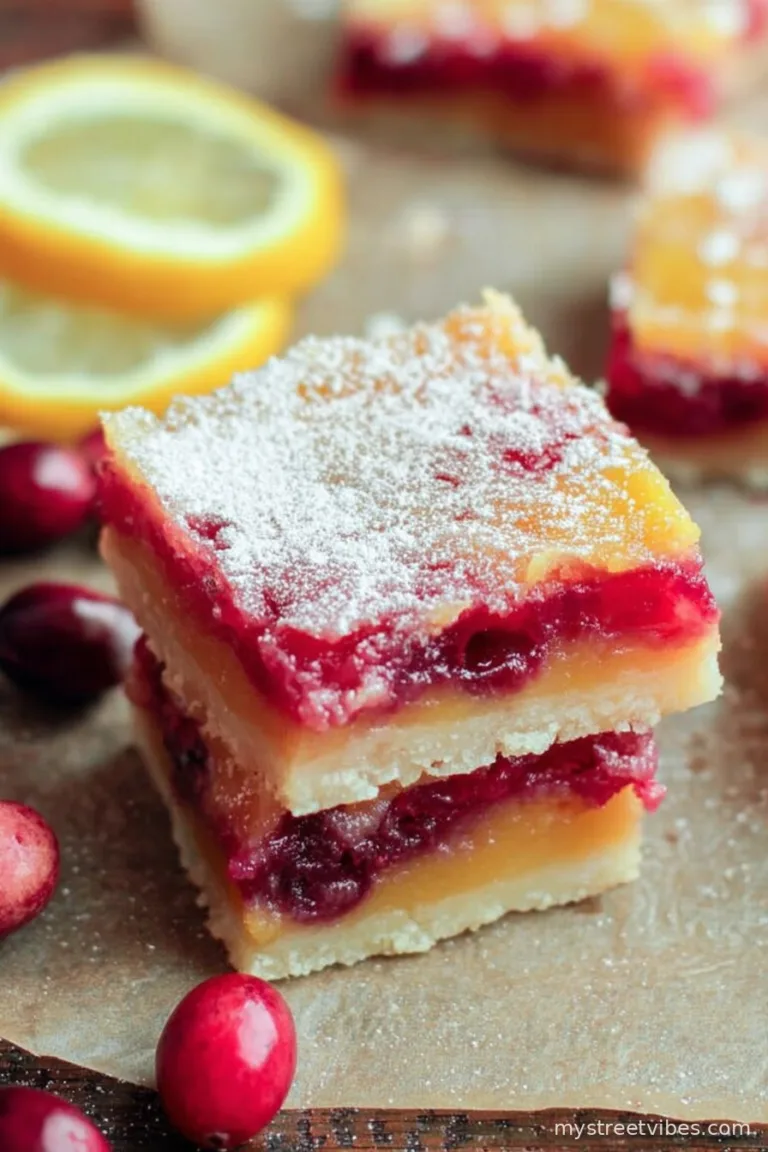 Cranberry Lemon Bars